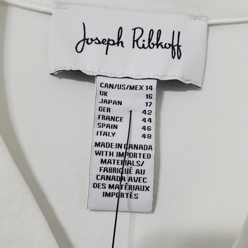 Joseph Ribkoff Vanilla Boxy Top Dolman Sleeves Size 14 NEW - Picture 5 of 13